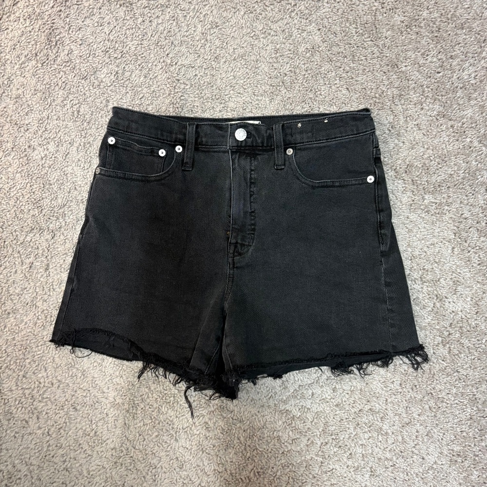 Madewell High Rise Denim Shorts, Lunar Wash, Size 28